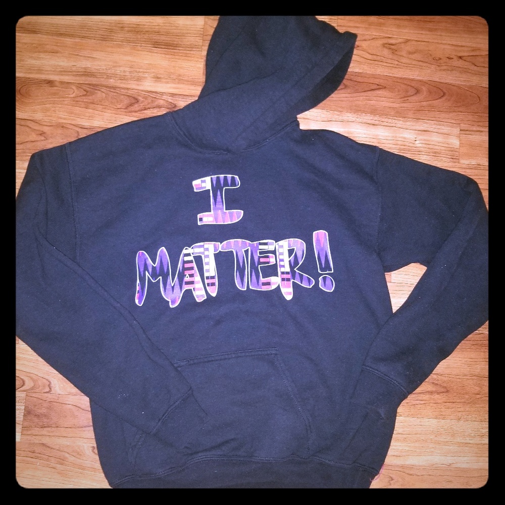 Youth XL "I Matter" Black Hoodie